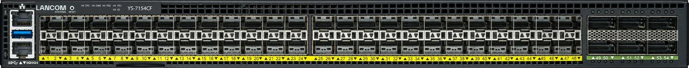LANCOM YS-7154CF-F2B Zarządzany L2/L3 1U Czarny