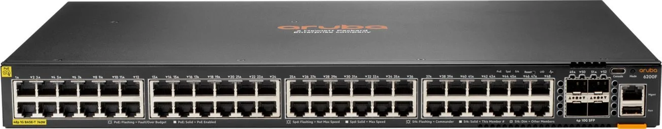 Switch HPE ARUBA 6200M 48G 4SFP+-STOCK