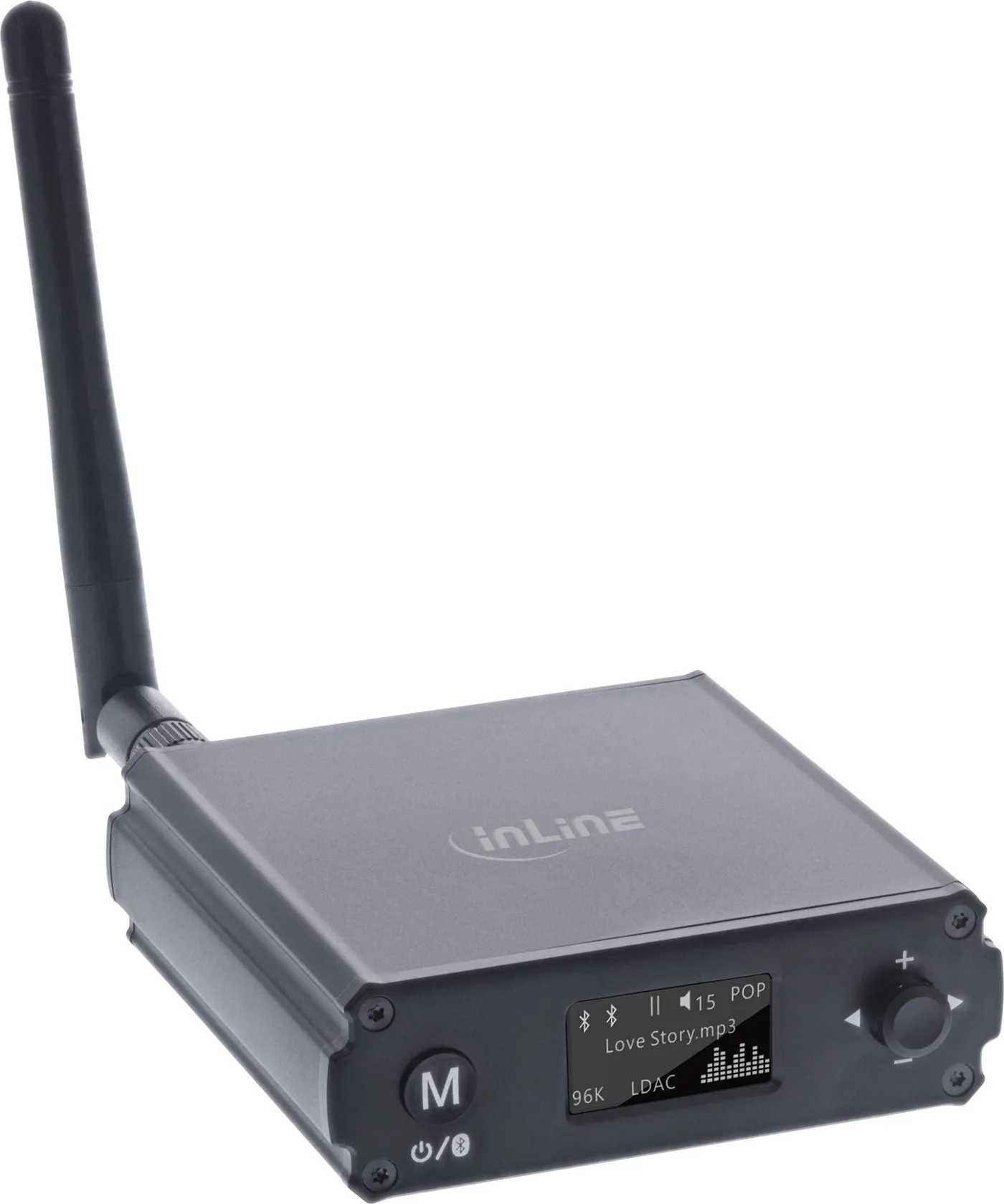 InLine InLine® Bluetooth 5.1 HiFi Receiver & USB DAC, with LCD