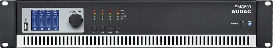 Audac AUDAC SMQ500 WaveDynamics™ quad-channel power amplifier 4 x 500W