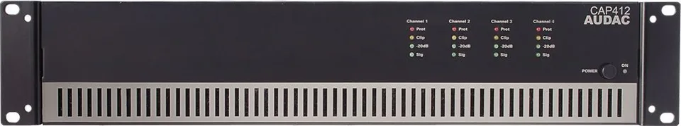 Audac AUDAC CAP412 Quad-channel power amplifier 4 x 120W 100V