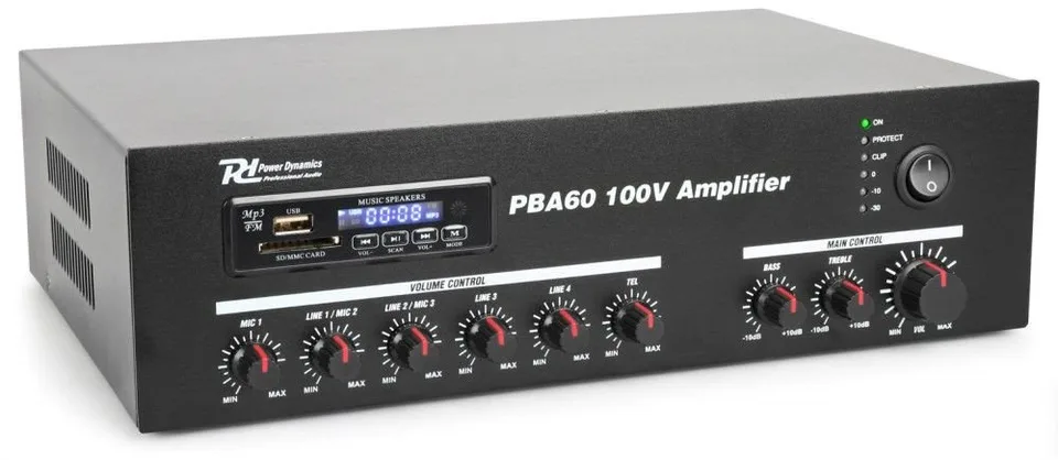 Wzmacniacz Power Dynamics PBA60 100V 60W one size