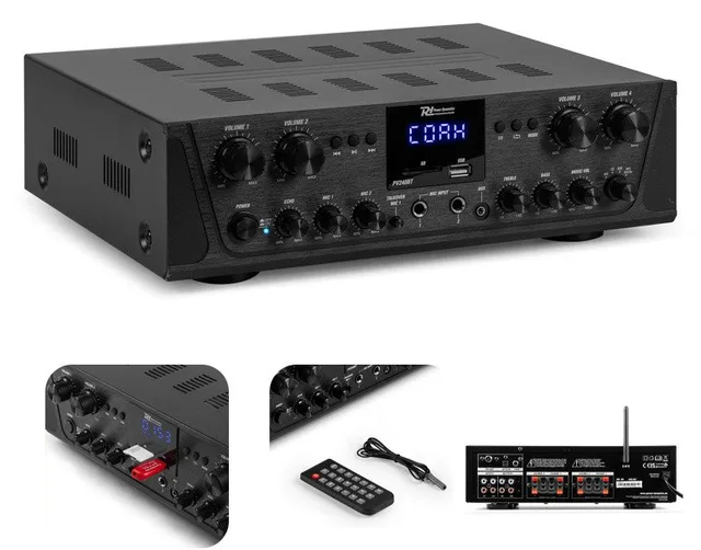 Wzmacniacz audio  PV240BT 4 strefowy 400W BT USB SD FM pilot Power Dynamics one size