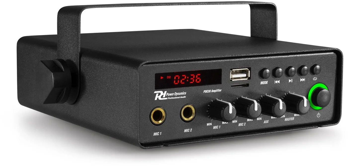 Wzmacniacz mobilny PDC30 30W 12V/220V Power Dynamics one size