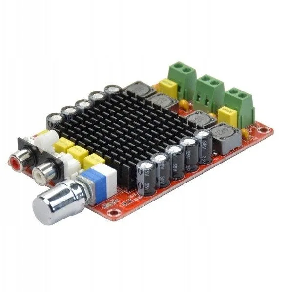 TDA7498 D klasės garso stiprintuvas - 2x100W