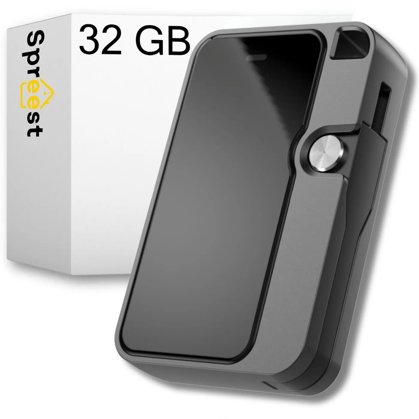 DYKTAFON SZPIEGOWSKI MINI CYFROWY PODSŁUCH MAŁY PENDRIVE 32GB BRELOK MAGNES