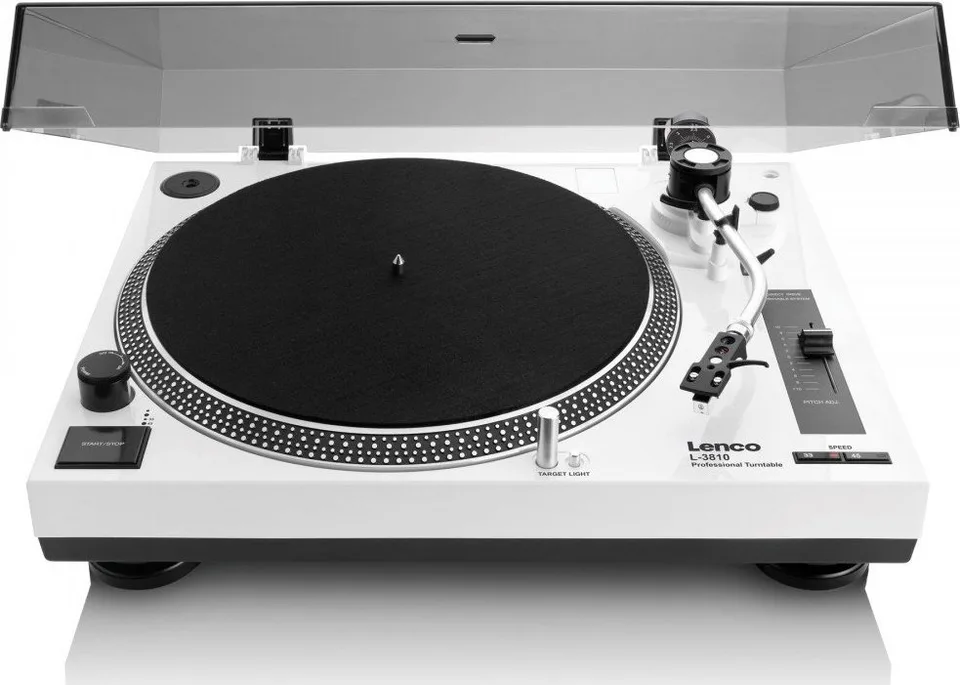 Gramofon Lenco GRAMOFON LENCO L-3810WH BiaÅy