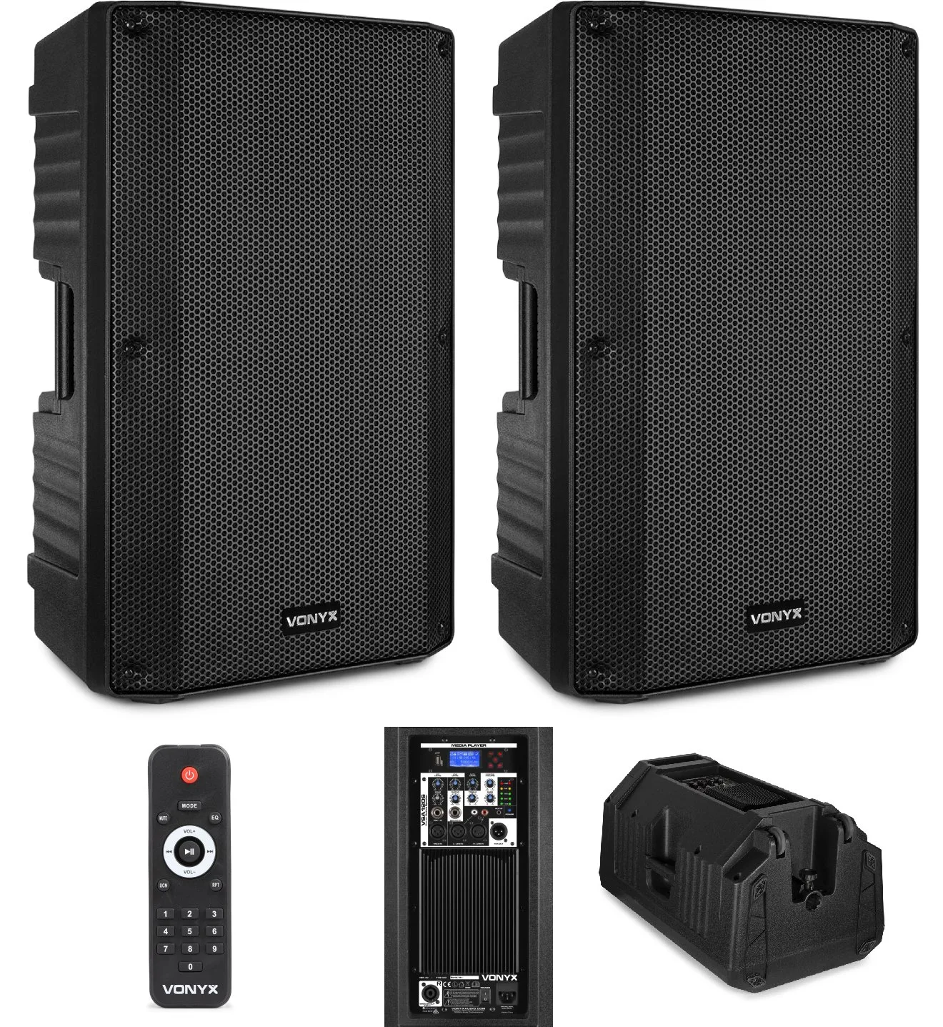 Zestaw nagłośnieniowy aktywny 12'' 800W VSA120S Vonyx one size