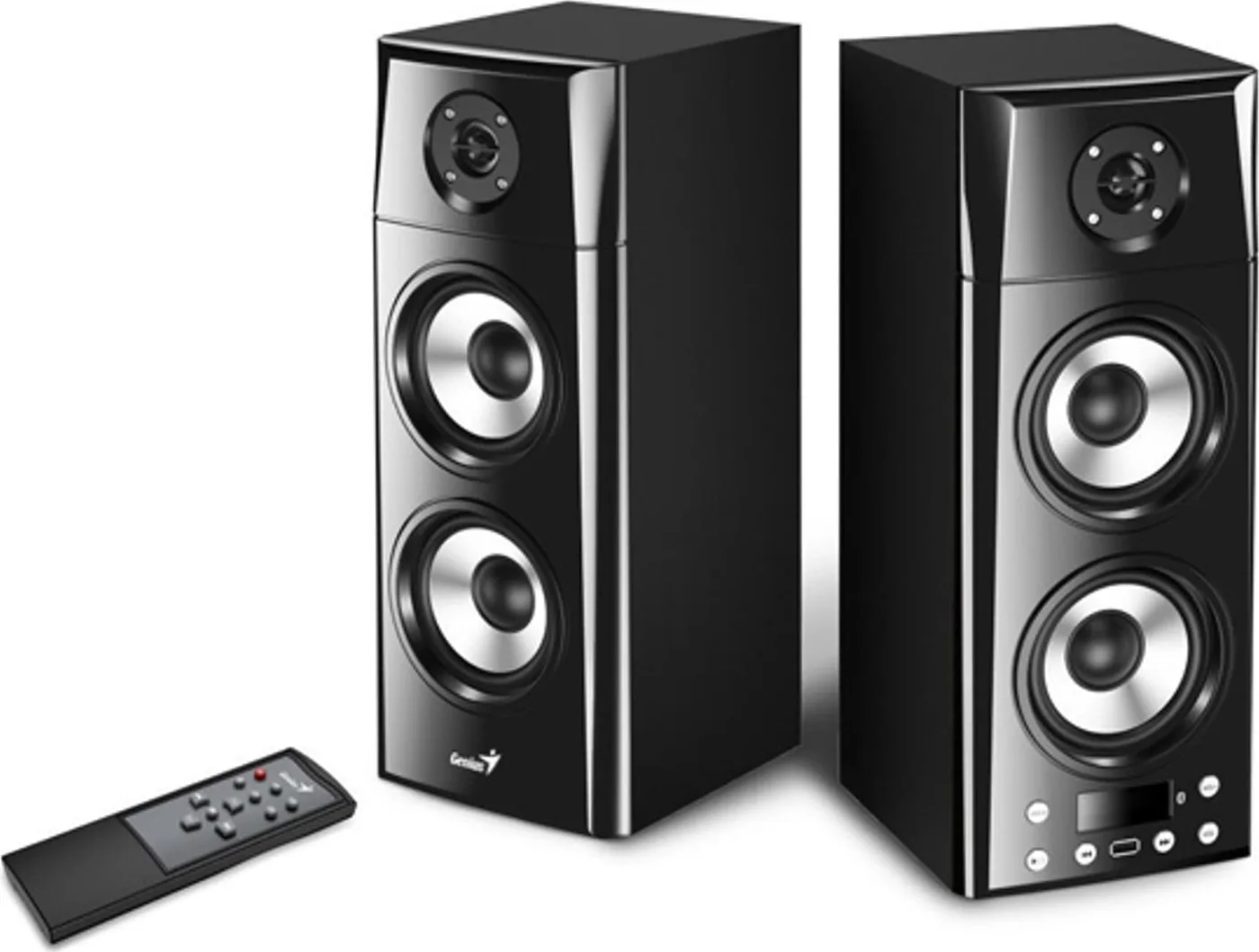 Kolumna Genius Genius głośniki SP-HF2800 BT, 2.0, 60W, czarne, zdalne sterowanie, BT 5.0, 3-pasmowe, LCD display, wsparcie TWS,