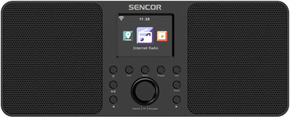 Sencor Radio Internetowe Moc 2x10W,WiFi,FM,DAB+,USB, wys.LCD