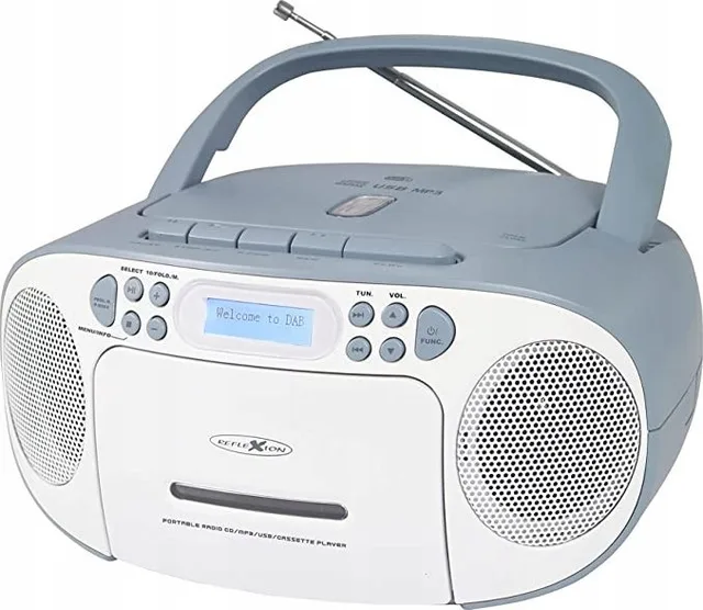 Radioodtwarzacz Reflexion Reflexion RCR2260DAB Boombox weiß/blau