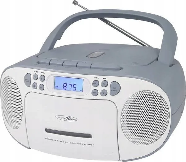 Radioodtwarzacz Reflexion Reflexion RCR2260 Boombox weiß/blau