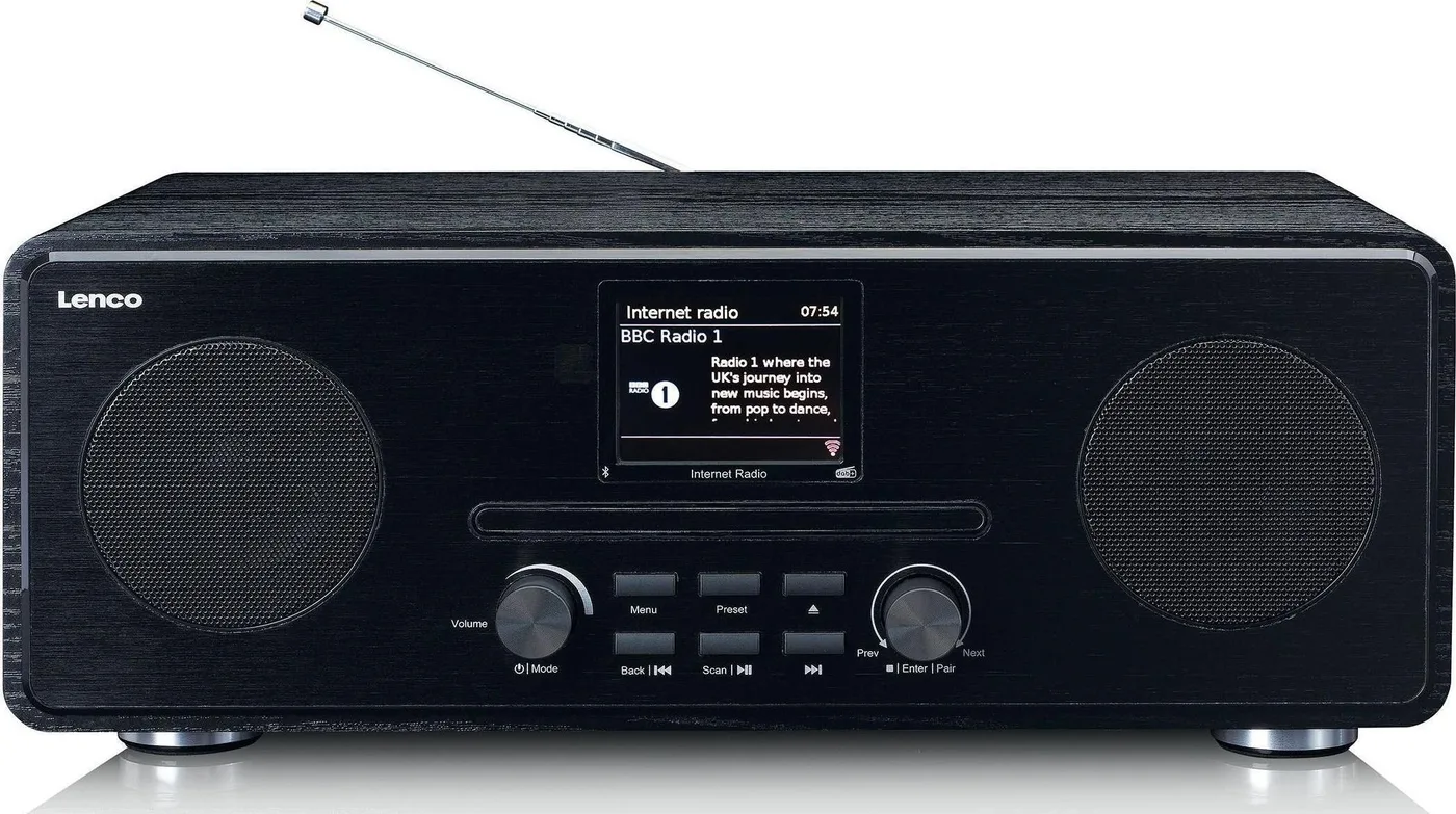 Radioodtwarzacz Lenco Radio internetowe DIR-260BK Czarny