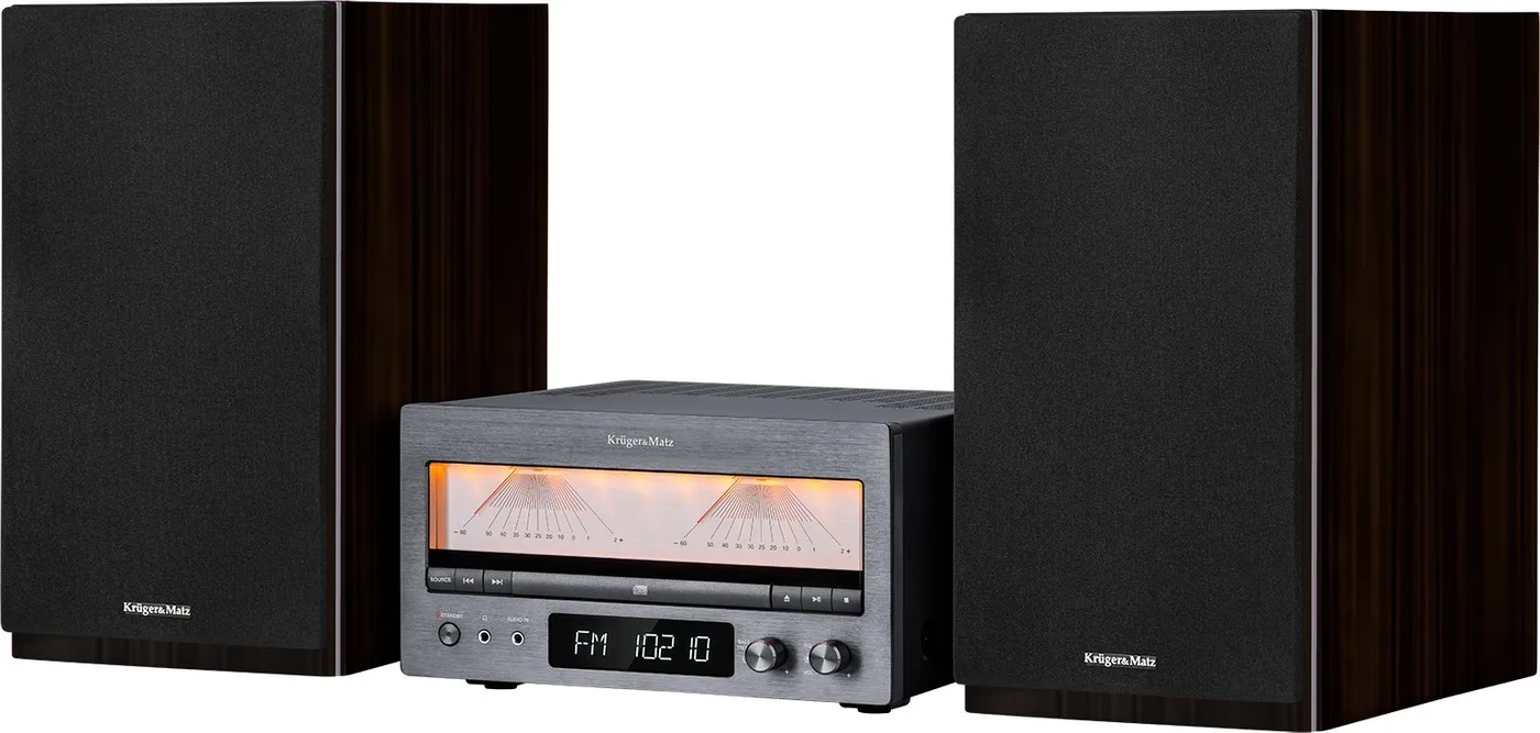 Wieża Kruger&Matz Wieża HiFi Kruger&ampMatz KM1995 (Wzmacniacz klasy A, CD, USB,  Bluetooth, radio cyfrowe DAB+, FM)
