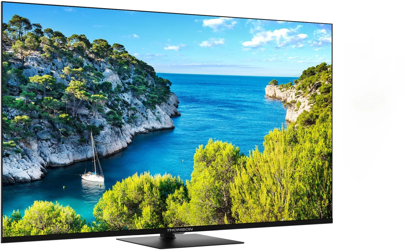 TELEWIZOR THOMSON 43UG5C14 UHD 4K SMART Google TV, centralna stopa