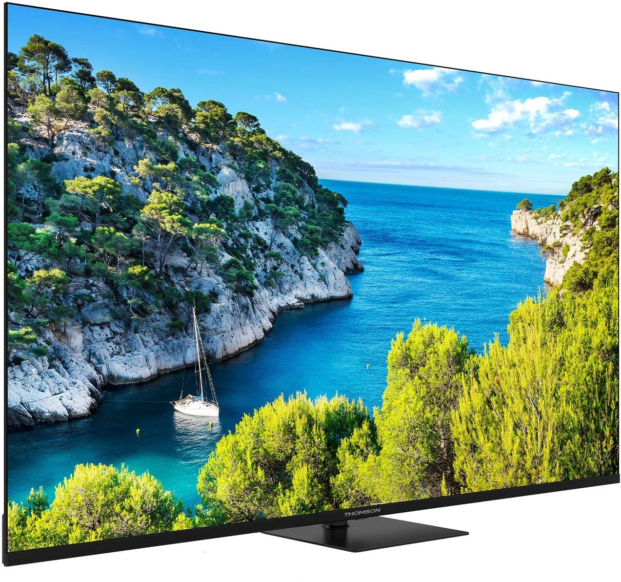 TELEWIZOR THOMSON 50UG5C14 UHD 4K SMART Google TV, centralna stopa