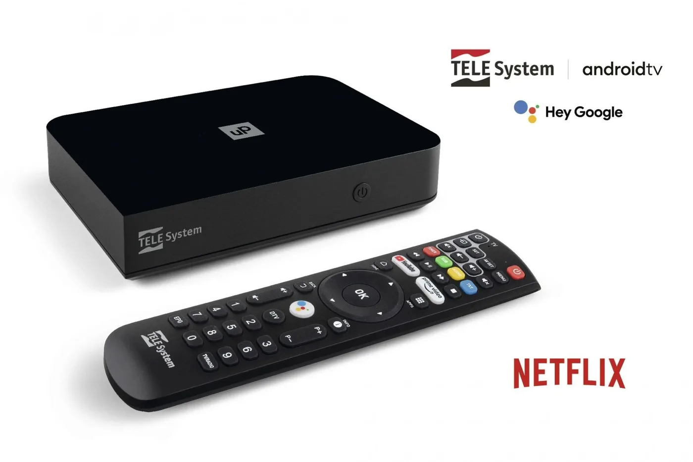 Dekoder z Android TV UP T2 4K, TELE System