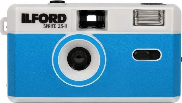 Aparat cyfrowy Ilford Sprite 35-II, silver/blue