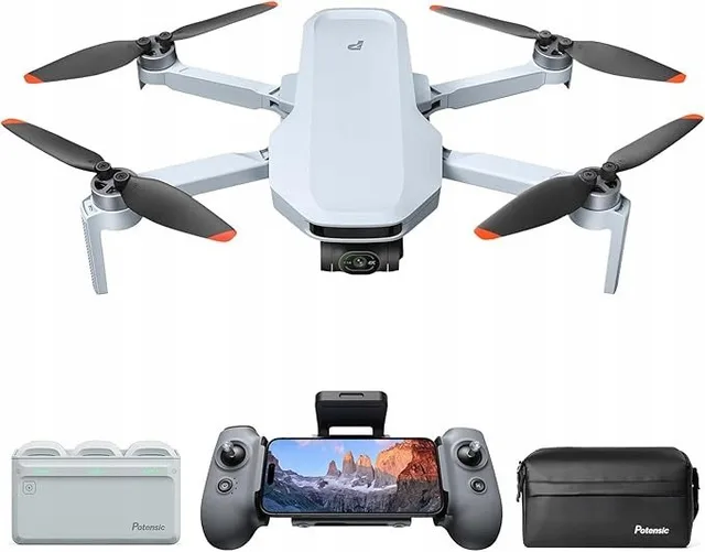 Potensic ATOM 2 GPS dron z kamerą 3-baterie i torba transportowa
