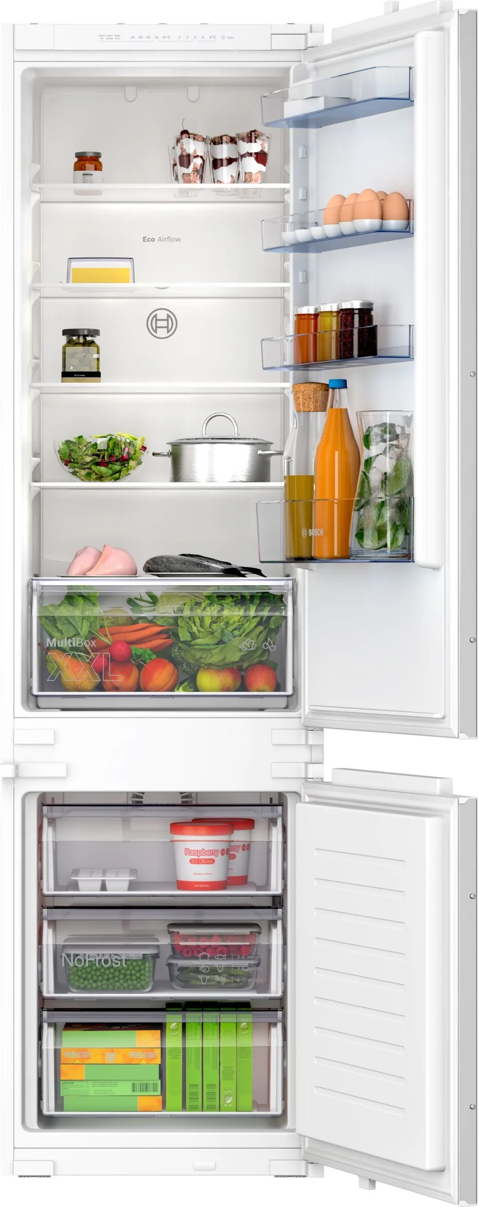 Lodówka Bosch Bosch Šaldytuvas | KIN965SE0 | Energy efficiency class E | Built-in | Combi | Height 193.5 cm | No Frost system |