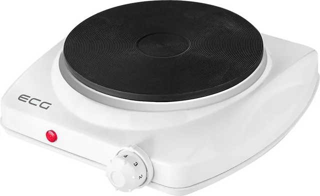 Tabletop electric stove ECG EV 1512, white, 1 burner.