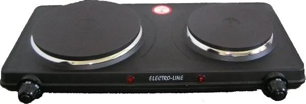 Płyta wolnostojąca Electro-Line ELECTRO-LINE KUCHENKA 102B czarna 2 pal.