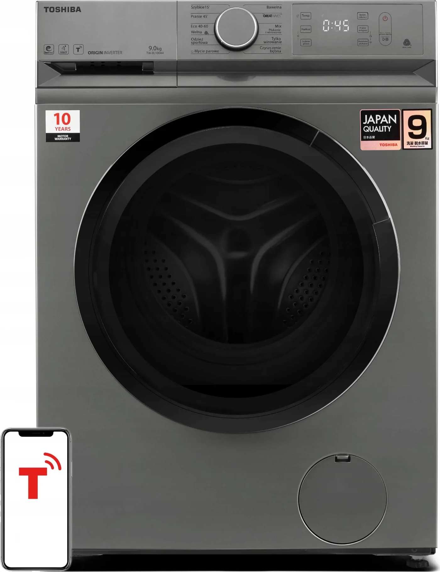 Pralka Toshiba Pralka 9 kg TW-BL100A4PL(WK)
