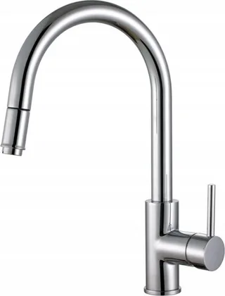 Bateria kuchenna Sourcing Kitchen faucet with pull-out hose Alveus Delos chrome