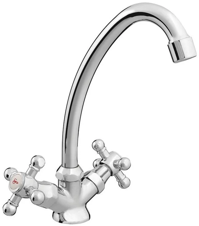 Sink faucet RUBINETA C-8 CROSS, long spout
