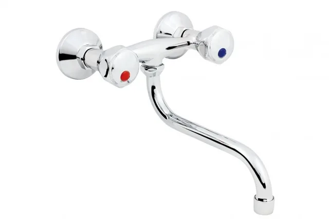 Bateria kuchenna Hydroland Standard ścienna chrom (B104)