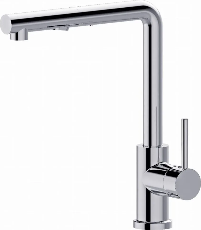 Bateria kuchenna Berg BATERIA PORTA Chrom WW Z WYCIĄGANĄ WYLEWKĄ I FUNKCJĄ PRYSZNICA 130231