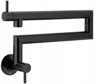 6623-030-81/ KFA/ DUERO POT FILLER/ BATERIA KUCHENNA, ZLEW ŚCIENNA, PRZEGUBOWA, BLACK