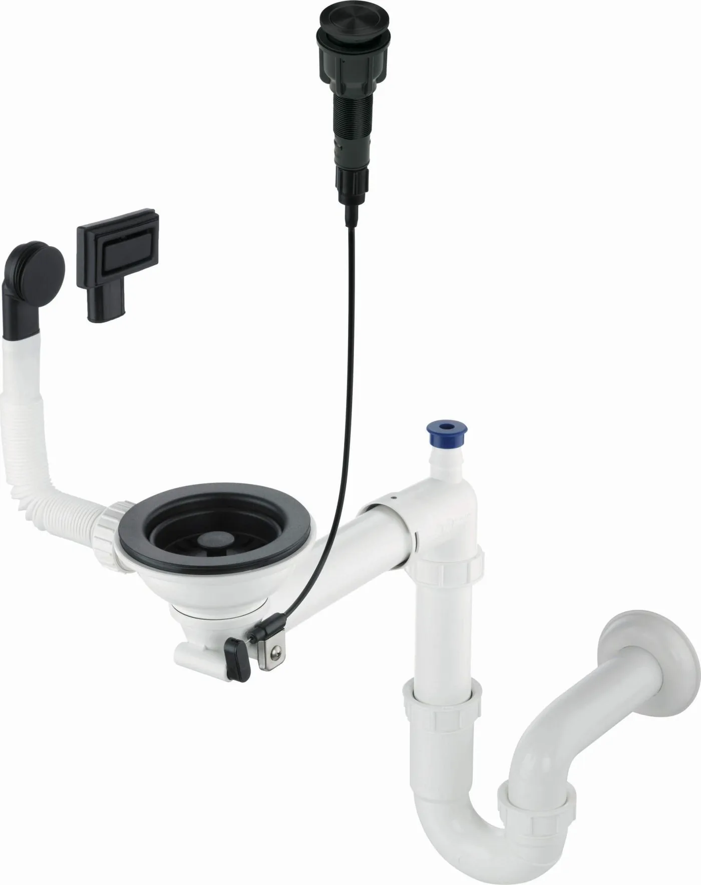 Syfon Deante Syfon do zlewozmywaka granitowego 1-komorowego - Space-Saver
