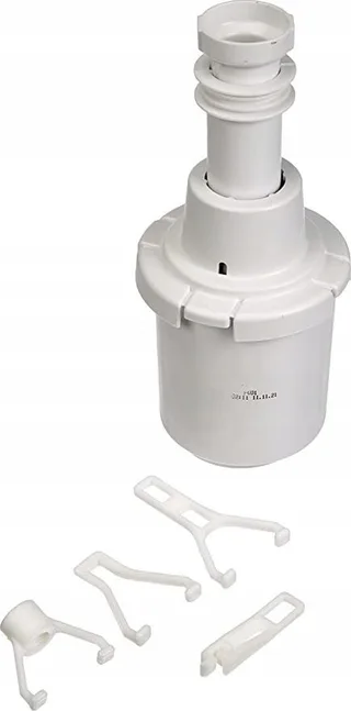 Geberit 240113001 Universal siphon bell with telescopic standpipe, white