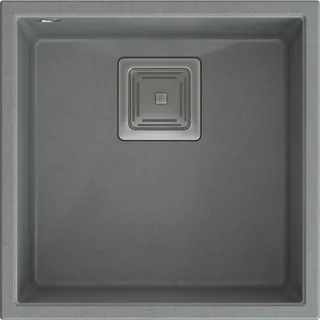 Zlewozmywak Quadron DAVID 40 GraniteQ silver stone/elementy stalowe
