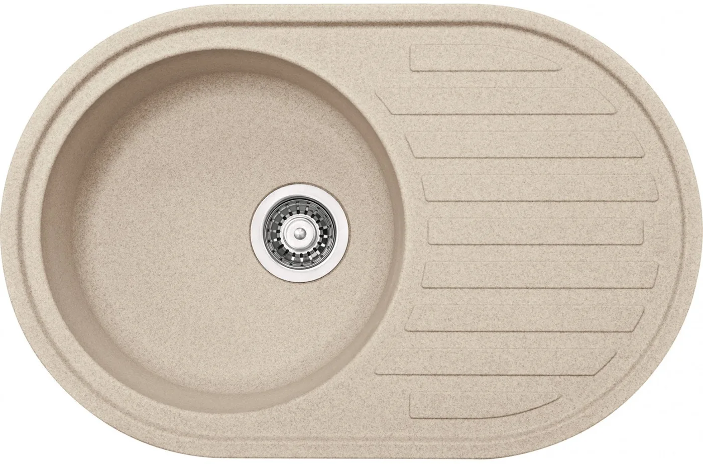 Sink FRANKE ROG 611, granite, beige, 78 x 51 cm