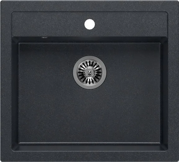 Zlewozmywak Quadron BILL 110 GraniteQ black diamond/elementy stalowe