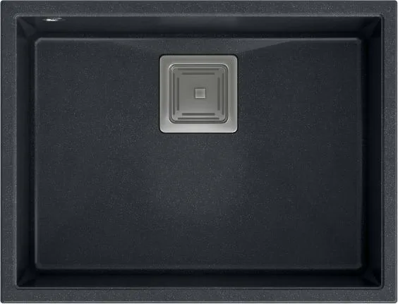 Zlewozmywak Quadron DAVID 50 GraniteQ black diamond/elementy złote