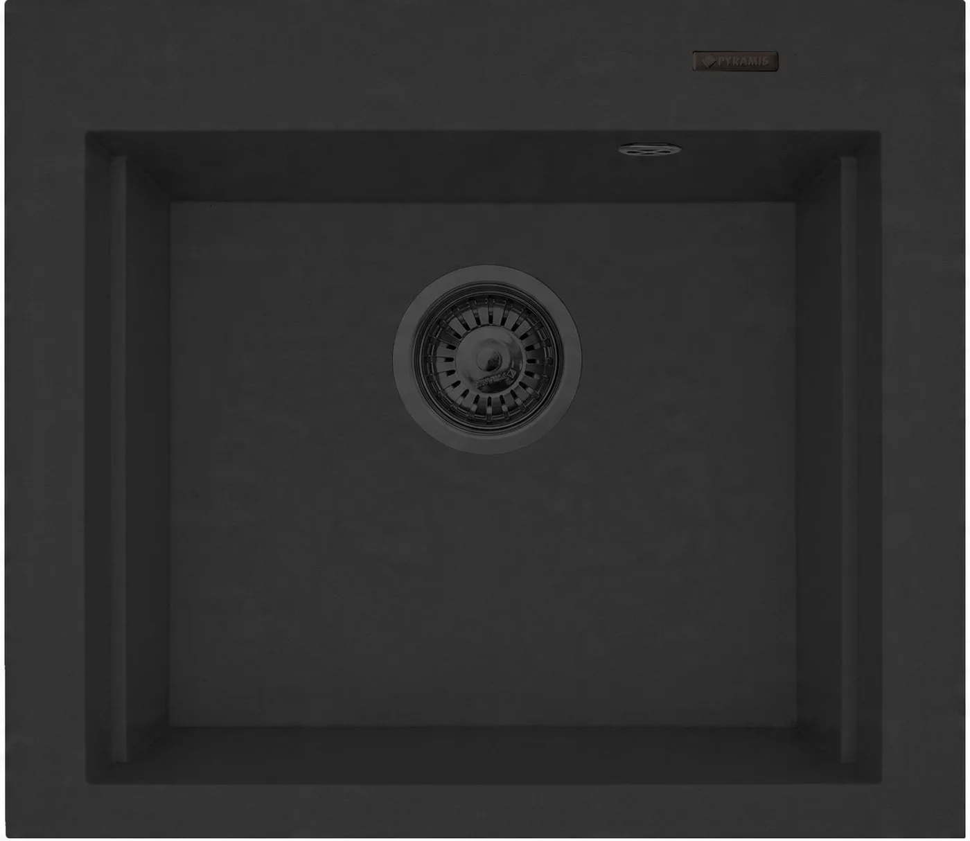 Zlew SIROS (57x51,5) 1B, volcano Black Edition