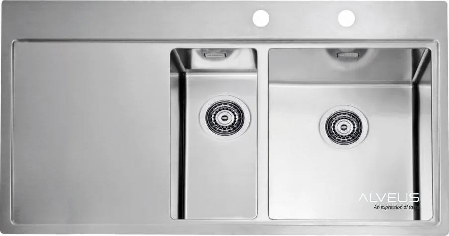 Zlewozmywak Alveus PURE 60 P SAT QC 980 x 525 mm + syfon Quick Close