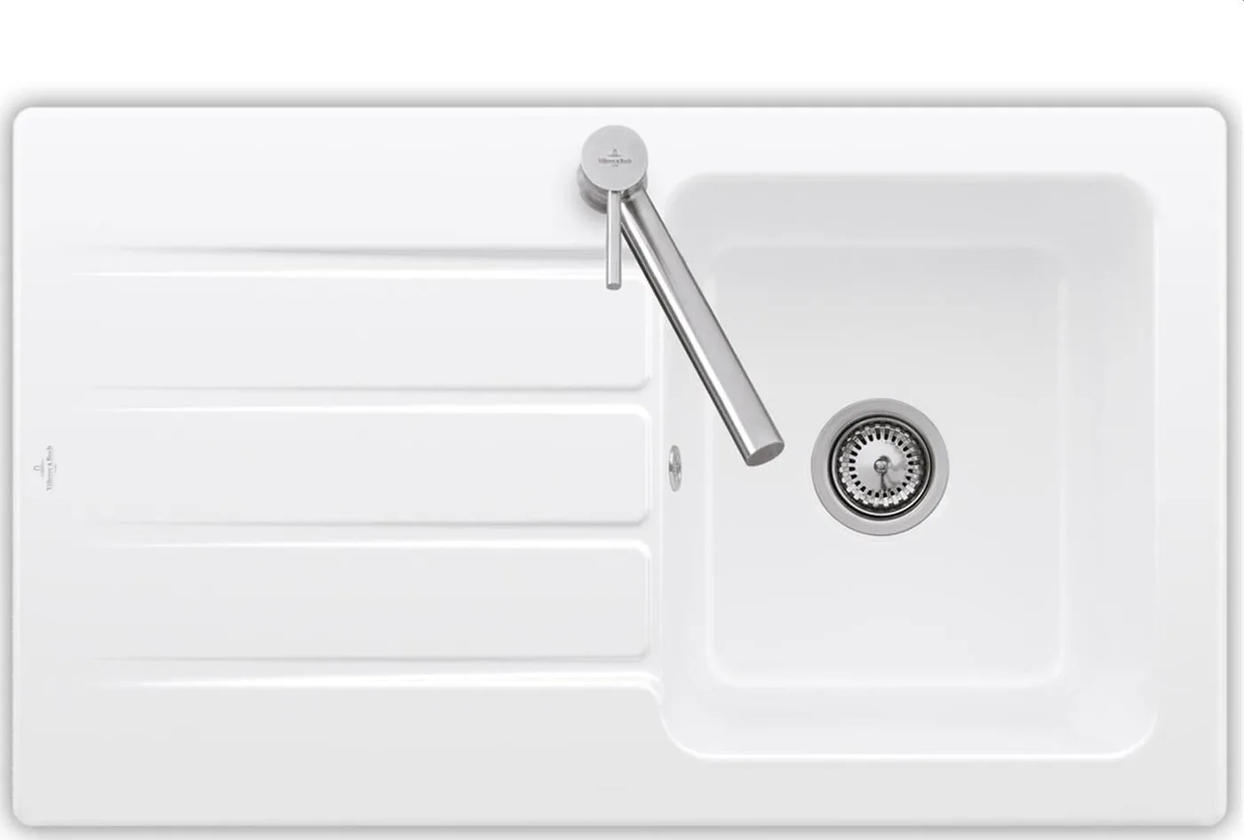 Zlewozmywak Villeroy & Boch Villeroy & Boch Architectura 50 - 3350 01 R1 Zlew ceramiczny biały (alpejski), korek manualny