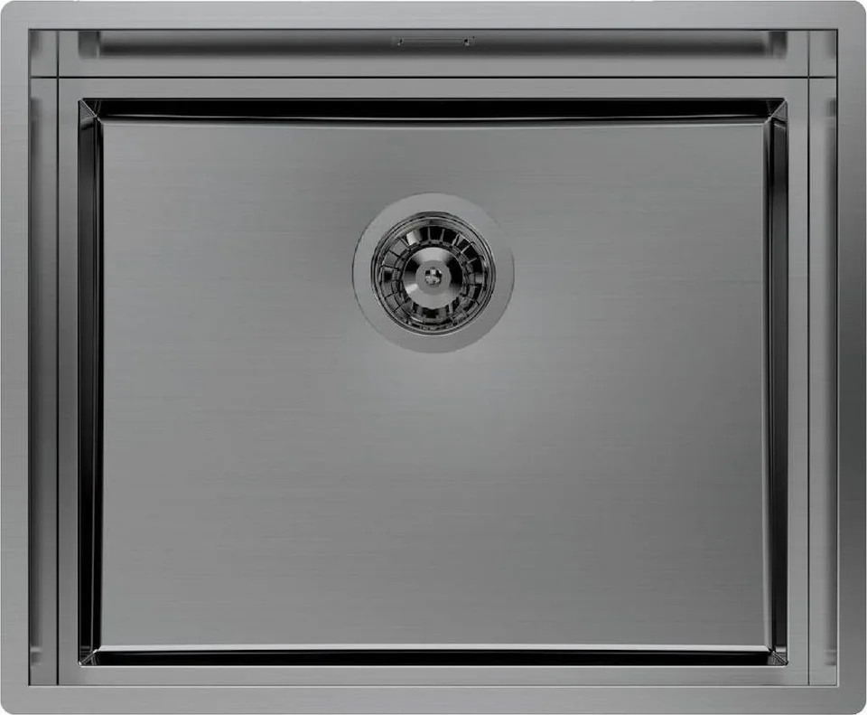 Zlewozmywak Foster Foster 1255056 Quadra Evo komora na równi z blatem 53 x 43 - Gun metal
