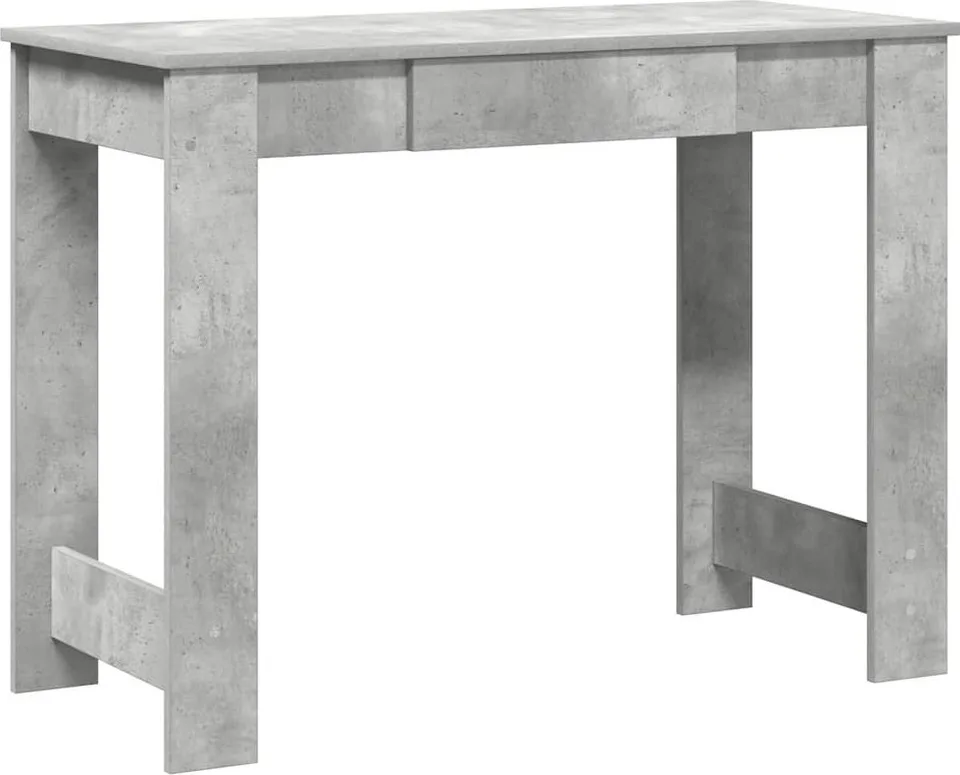 Biurko, szarość betonu, 100x45x75 cm, materiał drewnopochodny