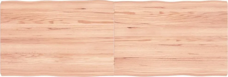 Biurko vidaXL Blat do biurka, jasnobrązowy, 120x40x4 cm, lite drewno dębowe