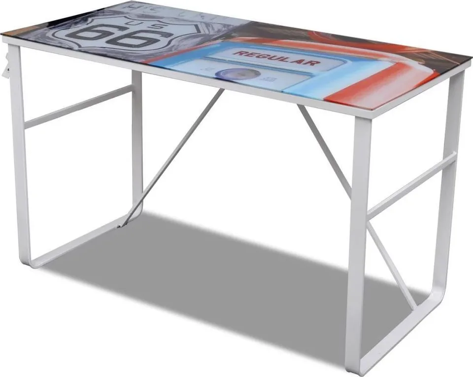 Biurko vidaXL 241163 Zielone 120 cm x 60 cm
