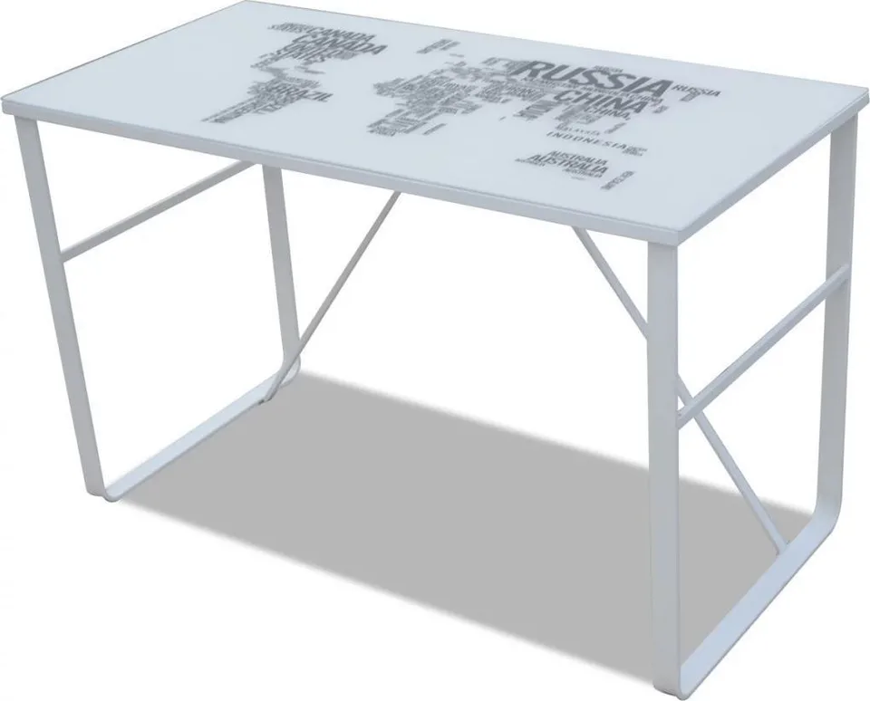 Biurko vidaXL 241162 Białe 120 cm x 60 cm