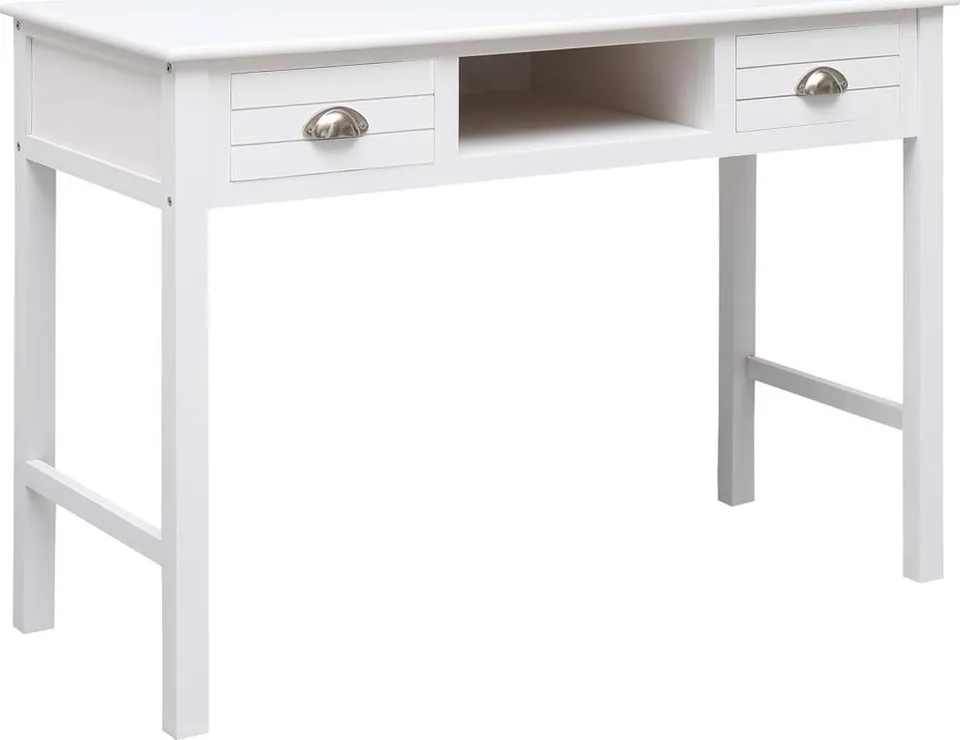 Biurko vidaXL Białe 108 cm x 45 cm