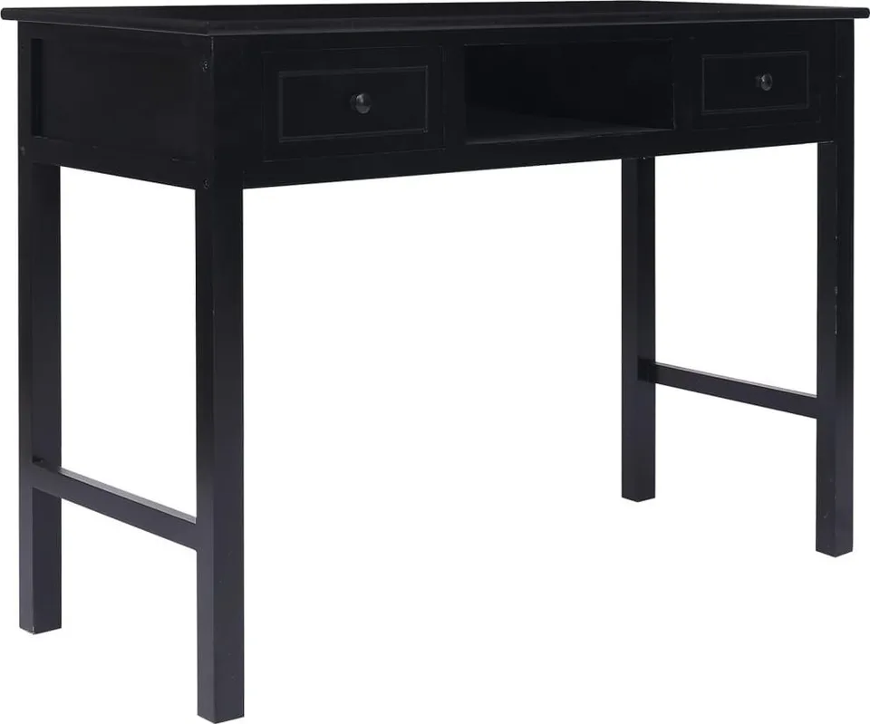 Biurko vidaXL Czarne 108 cm x 45 cm