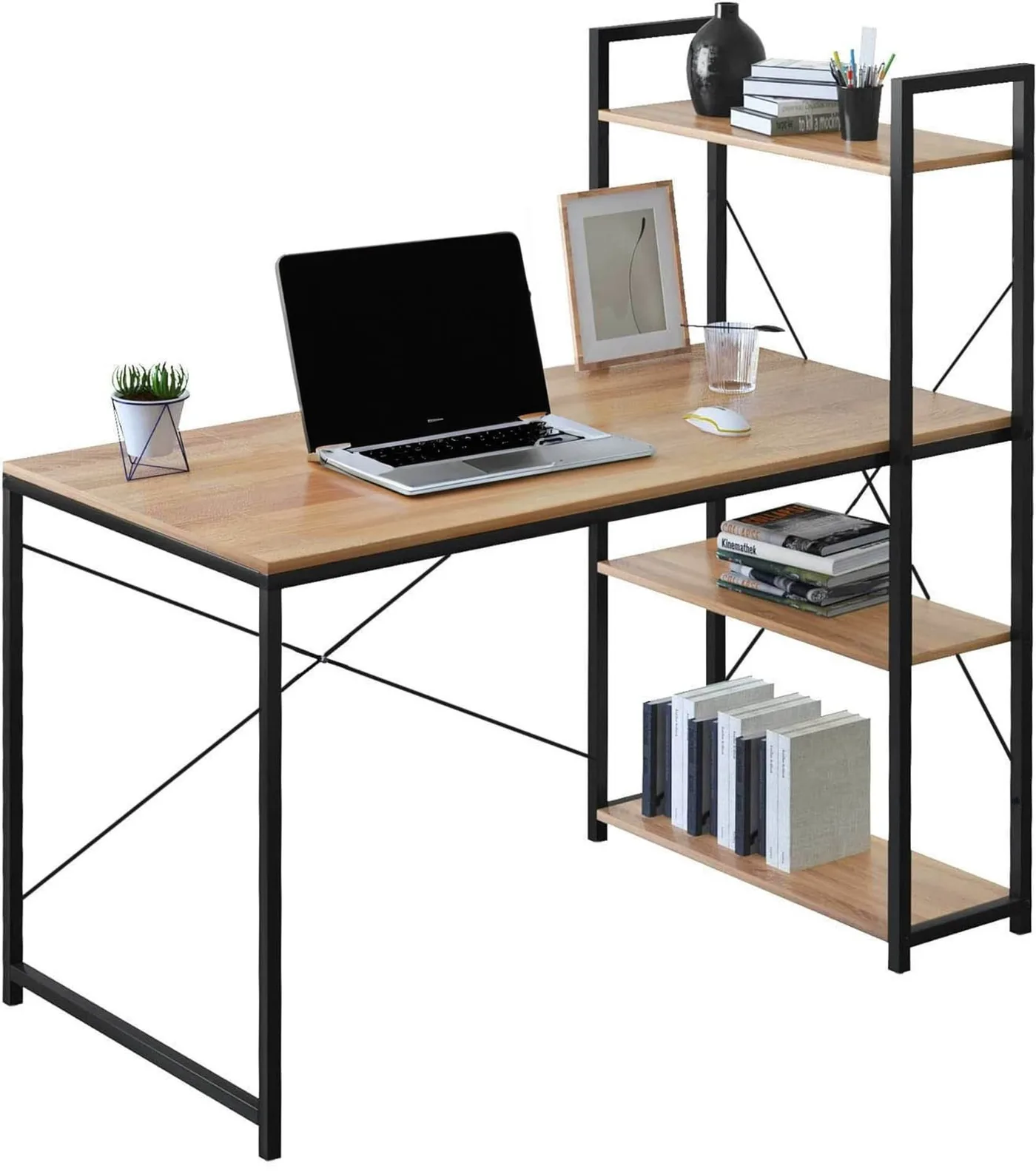 Biurko industrialne loftowe Trosa Modern Oak