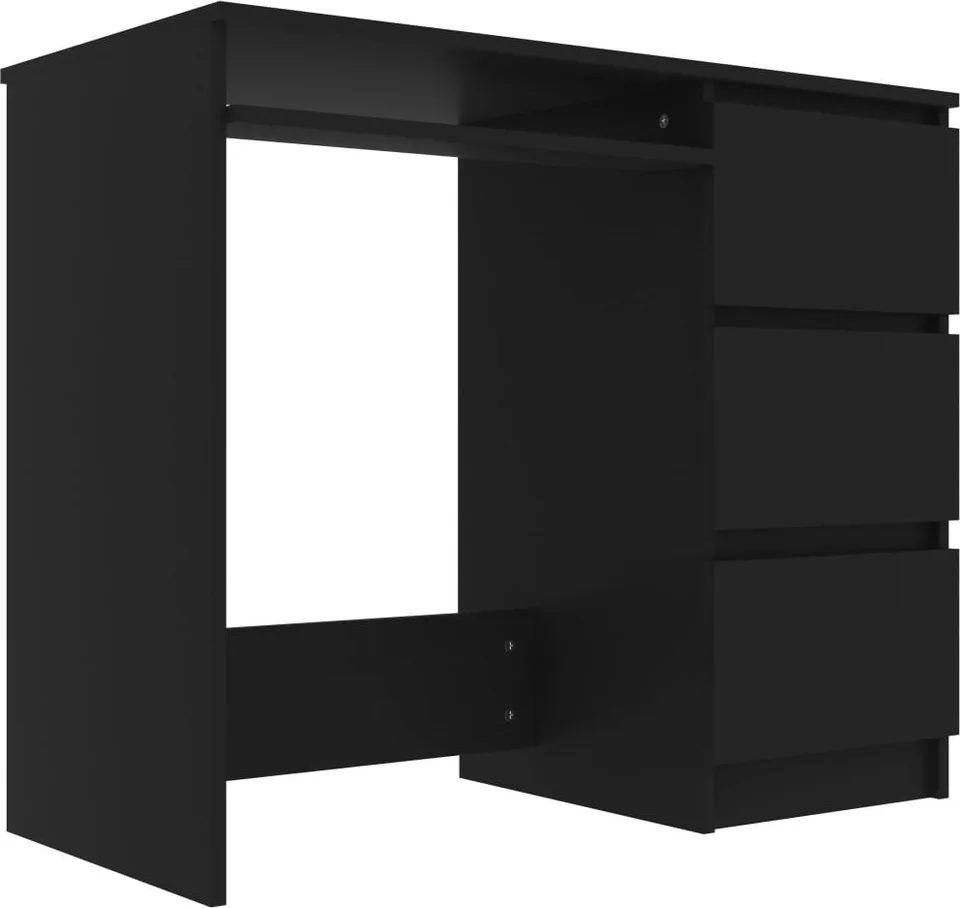 Biurko vidaXL 801374 Czarne 90 cm x 45 cm